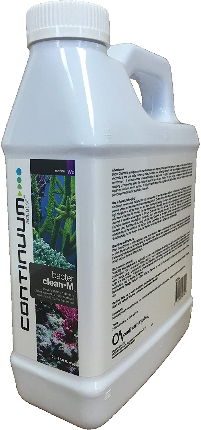 Bacter Clean M làm sạch và chống rêu tảo cho bể cá cảnh biển 2L Continuum Aquatics