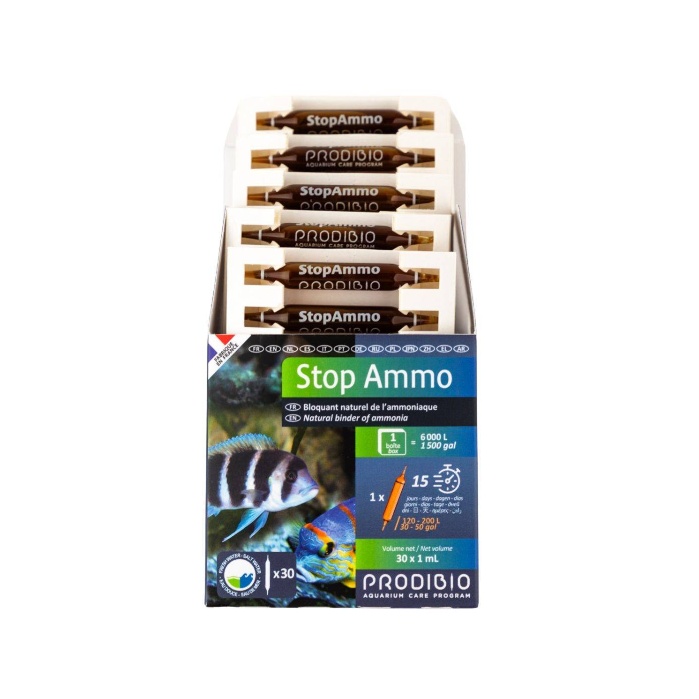 Prodibio Stop Ammo Khử độc nước (hộp 30 ống)