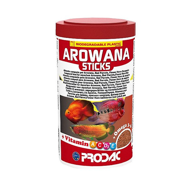 Thức ăn dành cho cá rồng Prodac Arowana Sticks 450gr