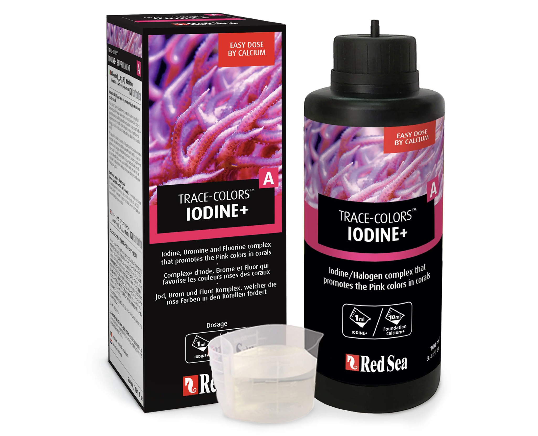 Iodine+ ( Trace Colors A ) 500ml tăng màu hồng cho san hô- Red Sea