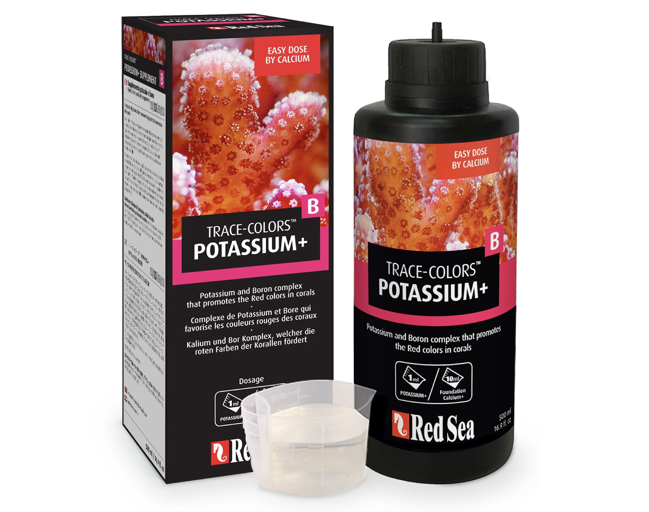 Potassium+ ( Trace Colors B ) 500ml tăng màu đỏ cho san hô - Red Sea