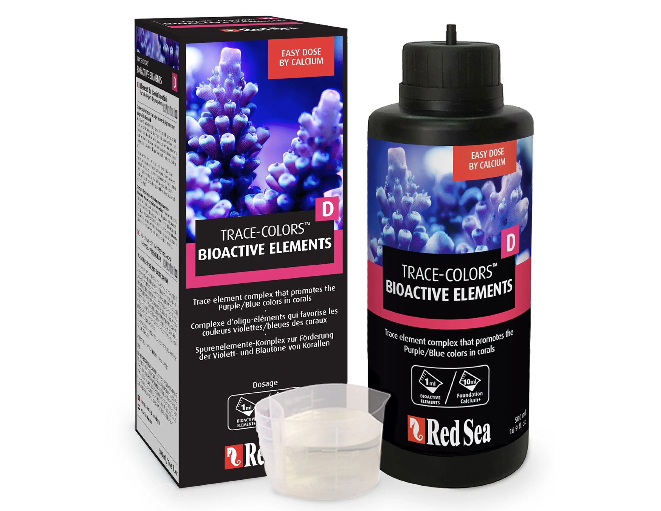 BIOACTIVE ELEMENT(Trace Colors D) 500ml tăng màu tím/ xanh cho san hô - Red Sea