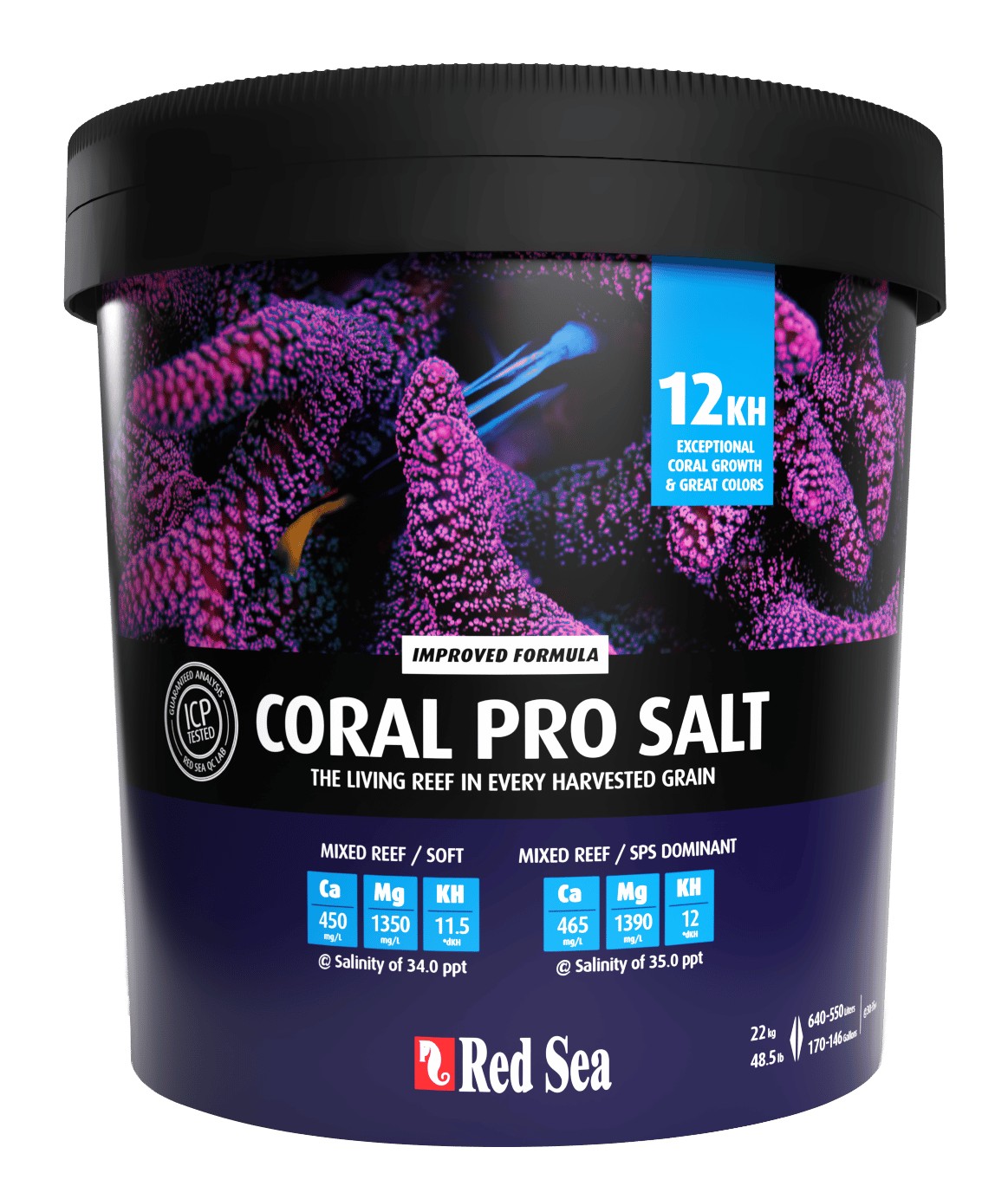 Coral Pro Salt Red Sea Muối cho hồ cá cảnh biển 22kg